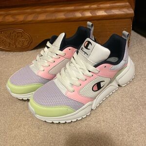 Champion Pastel Pink and Green Sneakers